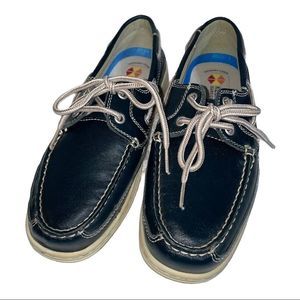 Keuka Sure Grip Leather Boat Shoes size 8.5